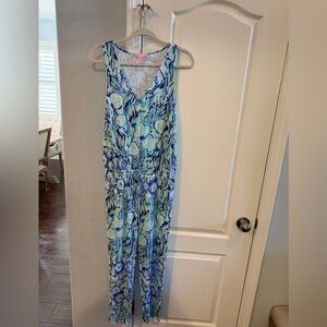 Lilly Pulitzer Blue and Green Jumpsuit